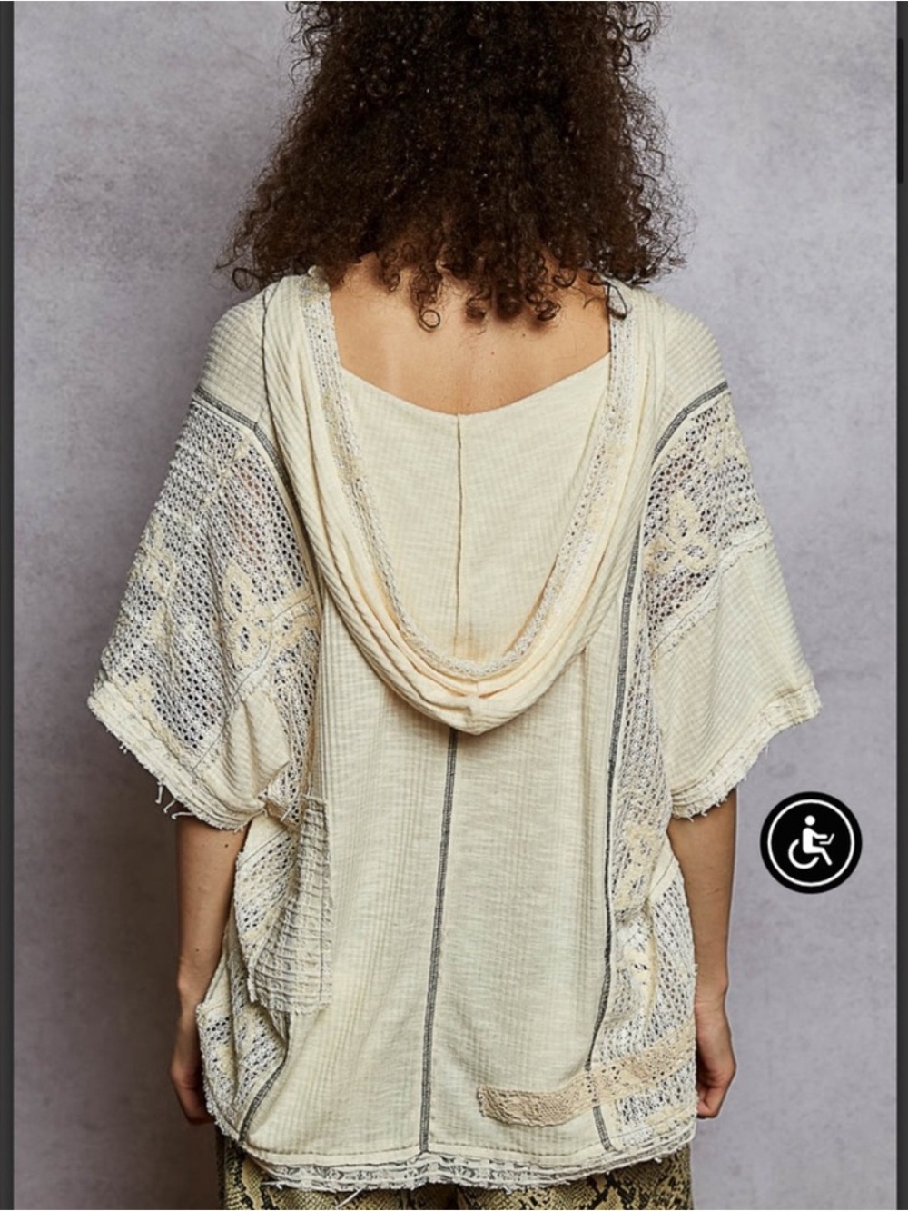 POL Cream Floral Patchwork Top - Picture 2 of 3